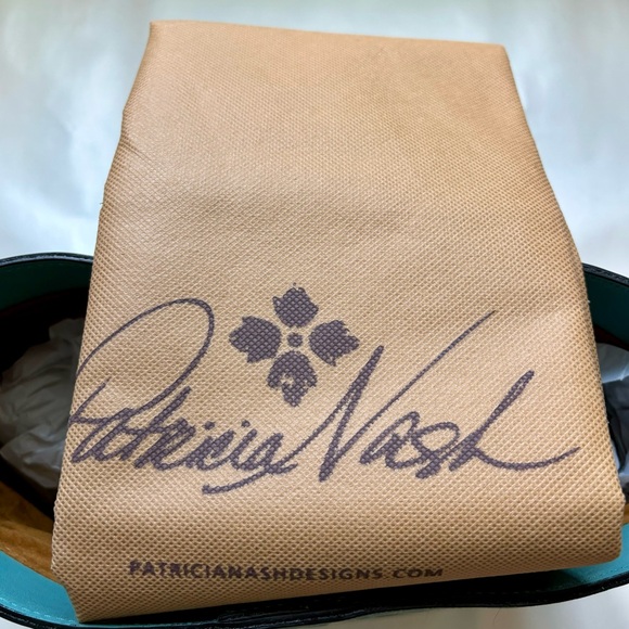 Patricia Nash Harper Tooled Leather Shoulder Bag with Crossbody Strap-Blue Grass - Picture 7 of 8